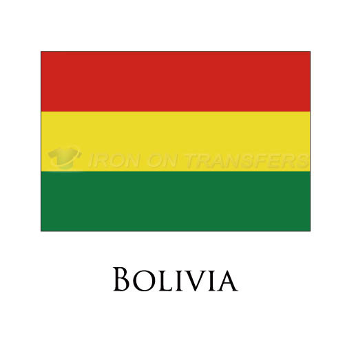 Bolivia flag Iron-on Stickers (Heat Transfers)NO.1832